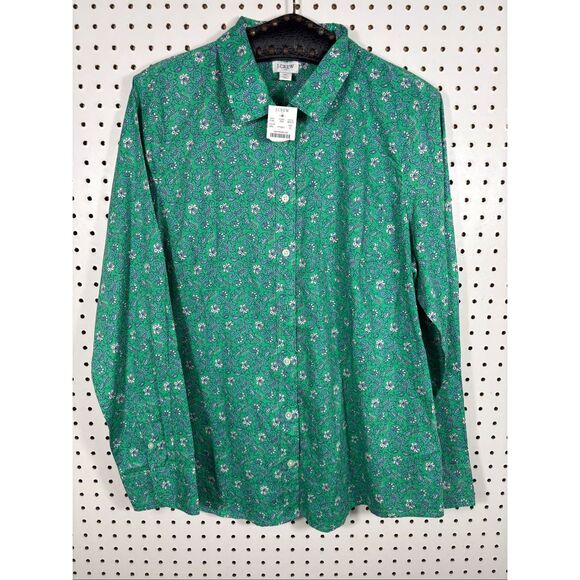 J.Crew Factory floral paisley print button down shirt size XL - Picture 1 of 5